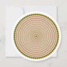 Whirligig Dank uw Kaart in Olive en Sienna