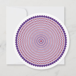 Whirligig Dank Uw Kaart in Violet en Poppy