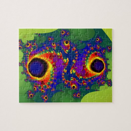 Whirligig | Rainbow Fractal Art Legpuzzel (Horizontaal)