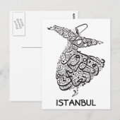 Whirling Dervish Briefkaart (Voorkant / Achterkant)