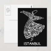 Whirling Dervish Briefkaart (Voorkant / Achterkant)