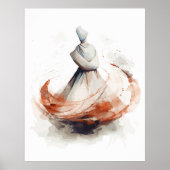 Whirling Dervish Illustratie Poster (Voorkant)
