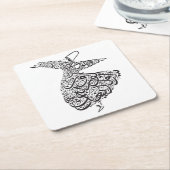 Whirling Dervish Kartonnen Onderzetters (Schuin)