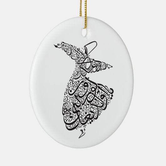 Whirling Dervish Keramisch Ornament (Rechts)