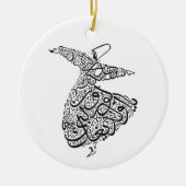 Whirling Dervish Keramisch Ornament (Voorkant)