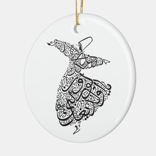 Whirling Dervish Keramisch Ornament (Links)
