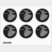 Whirling Dervish Ronde Sticker (Vel)