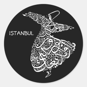 Whirling Dervish Ronde Sticker