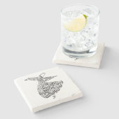 Whirling Dervish Stenen Onderzetter (Zijkant)