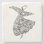 Whirling Dervish Stenen Onderzetter (Voorkant)