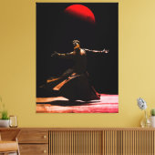 Whirling Dervish Sufi Spiritual Dance Islamic Art Canvas Afdruk (Insitu (Woonkamer))