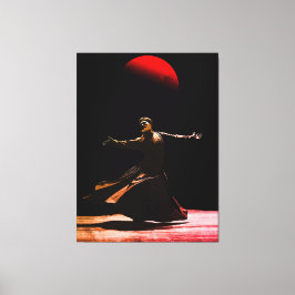 Whirling Dervish Sufi Spiritual Dance Islamic Art Canvas Afdruk