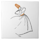 Whirling Dervish Tile Tegeltje (Voorkant)