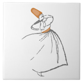 Whirling Dervish Tile Tegeltje