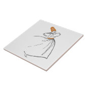 Whirling Dervish Tile Tegeltje (Zijkant)
