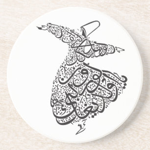 Whirling Dervish Zandsteen Onderzetter