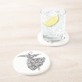 Whirling Dervish Zandsteen Onderzetter (Zijkant)