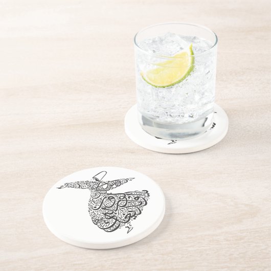 Whirling Dervish Zandsteen Onderzetter (Zijkant)