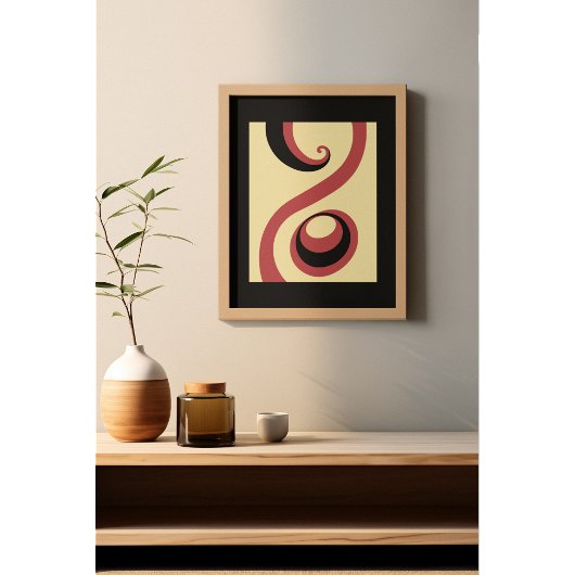 Whirling in Harmony: Bold Abstract Poster Set I