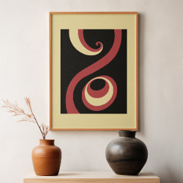 Whirling in Harmony: Bold Abstract Poster Set II