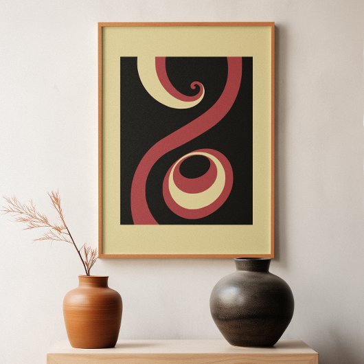 Whirling in Harmony: Bold Abstract Poster Set II
