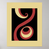 Whirling in Harmony: Bold Abstract Poster Set II (Voorkant)