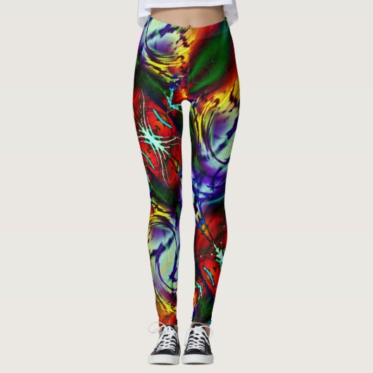 Whirling Paint Leggings (Voorkant)