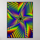 whirling rainbow pentacle 3 poster (Voorkant)