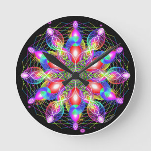 Whirling Rainbow Woman Ronde Klok