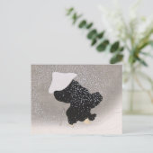 Whirling Snow Japans Woodblock Print Briefkaart (Staand voorkant)