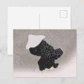 Whirling Snow Japans Woodblock Print Briefkaart (Voorkant / Achterkant)