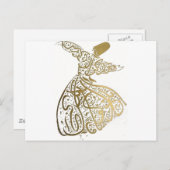 Whirling Sufi Dervish Briefkaart (Voorkant / Achterkant)