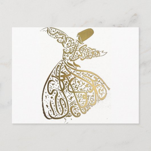 Whirling Sufi Dervish Briefkaart (Voorkant)