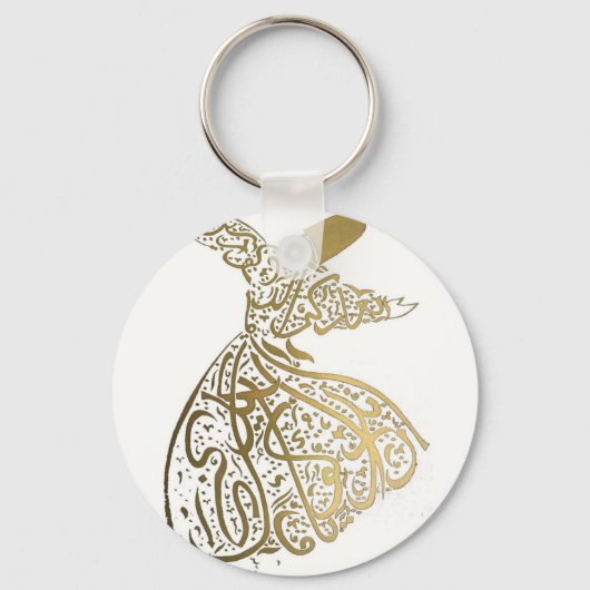Whirling Sufi Dervish Sleutelhanger (Voorkant)