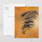 Whirling Tornado Briefkaart (Voorkant / Achterkant)