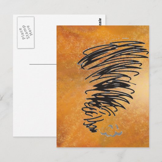 Whirling Tornado Briefkaart (Voorkant / Achterkant)