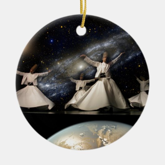 Whirling Universe Keramisch Ornament (Voorkant)