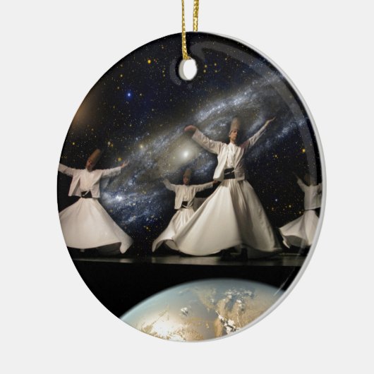 Whirling Universe Keramisch Ornament (Links)
