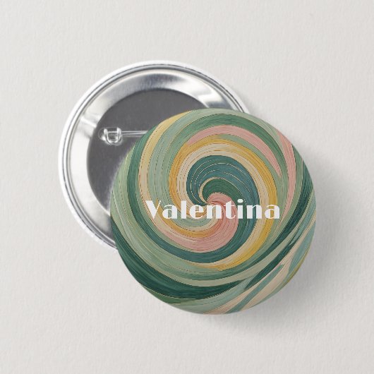 Whirling Whimsy Ronde Button 5,7 Cm (Voorkant /achterkant)