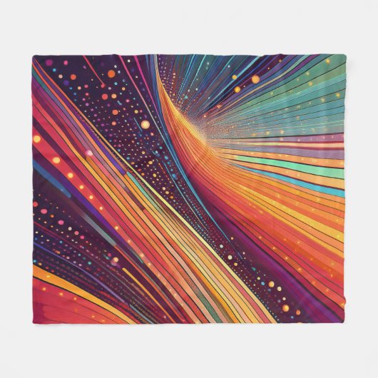 Whirlpool Abstract Fleece Deken (Voorkant (Horizontaal))