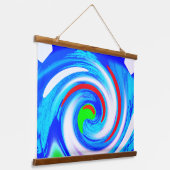 Whirlpool art hangend wandkleed (Gebogen)