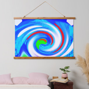 Whirlpool art hangend wandkleed