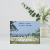 Whirlpool Fountain St. Joseph, Michigan MI Briefkaart (Staand voorkant)