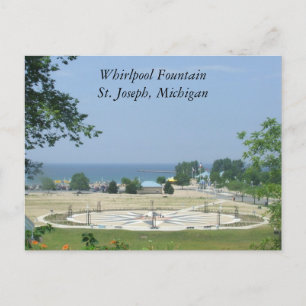 Whirlpool Fountain St. Joseph, Michigan MI Briefkaart