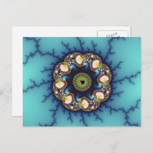 Whirlpool - Fractaal Briefkaart (Voorkant / Achterkant)