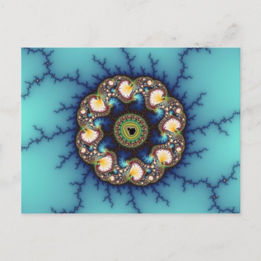 Whirlpool - Fractaal Briefkaart (Voorkant)