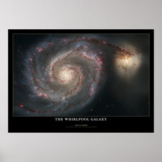 Whirlpool Galaxy Colossal Astronomy Poster (Voorkant)