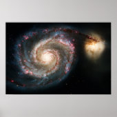 Whirlpool Galaxy - echte foto Poster (Voorkant)