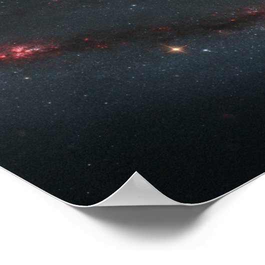 Whirlpool Galaxy (M51) en Companion Galaxy Poster (Hoek)