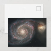 Whirlpool Galaxy (Space) (universum) (Messier 51A) Briefkaart (Voorkant / Achterkant)